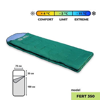 Спальный мешок Golden Shark Fert 350, 220х75см, левая молния