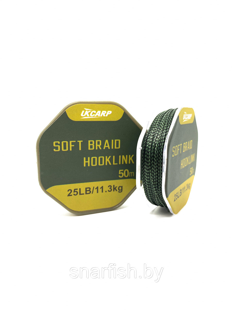 Поводковый материал без оболочки UKCARP Soft Braid Hooklink 50м 11.3кг 25lb - фото 1 - id-p180138895