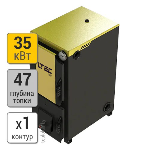 Стальной твердотопливный котел LTEC Eco 35