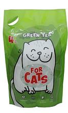 FOR CATS Наполнитель силикагелевый (зеленый чай) 4 л