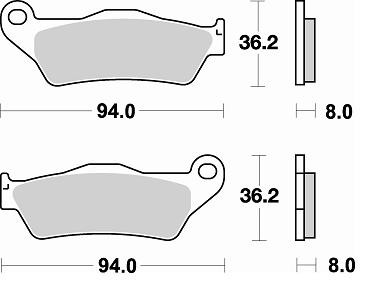 Колодки тормозные 746CM44 Braking (Италия)