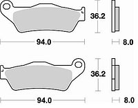 Колодки тормозные 746CM44 Braking (Италия)