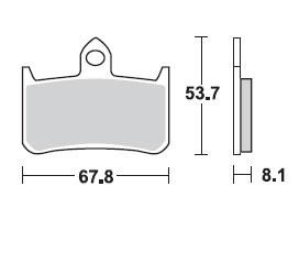 Колодки тормозные 756SM1 Braking (Италия)