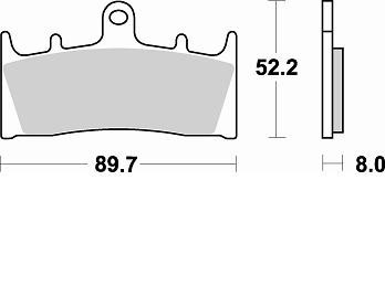 Колодки тормозные 764CM55 Braking (Италия)