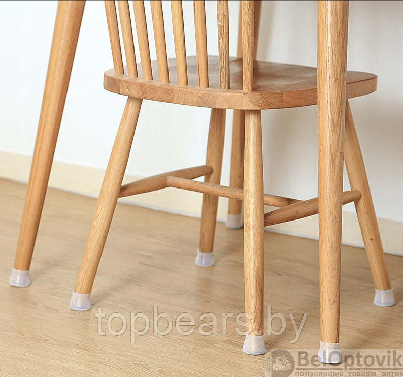 Силиконовые накладки на ножки стульев против царапин пола /Защитные колпачки для мебели, протекторы /Носочки - фото 10 - id-p180192570