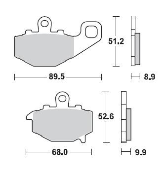 Колодки тормозные 775SM1 Braking (Италия)