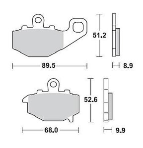 Колодки тормозные 775SM1 Braking (Италия)