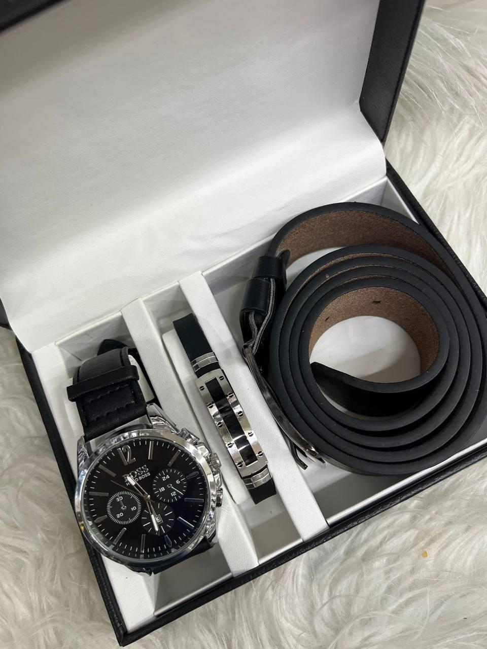 Мужской подарочный набор часы, браслет, кошелек - фото 6 - id-p146005319