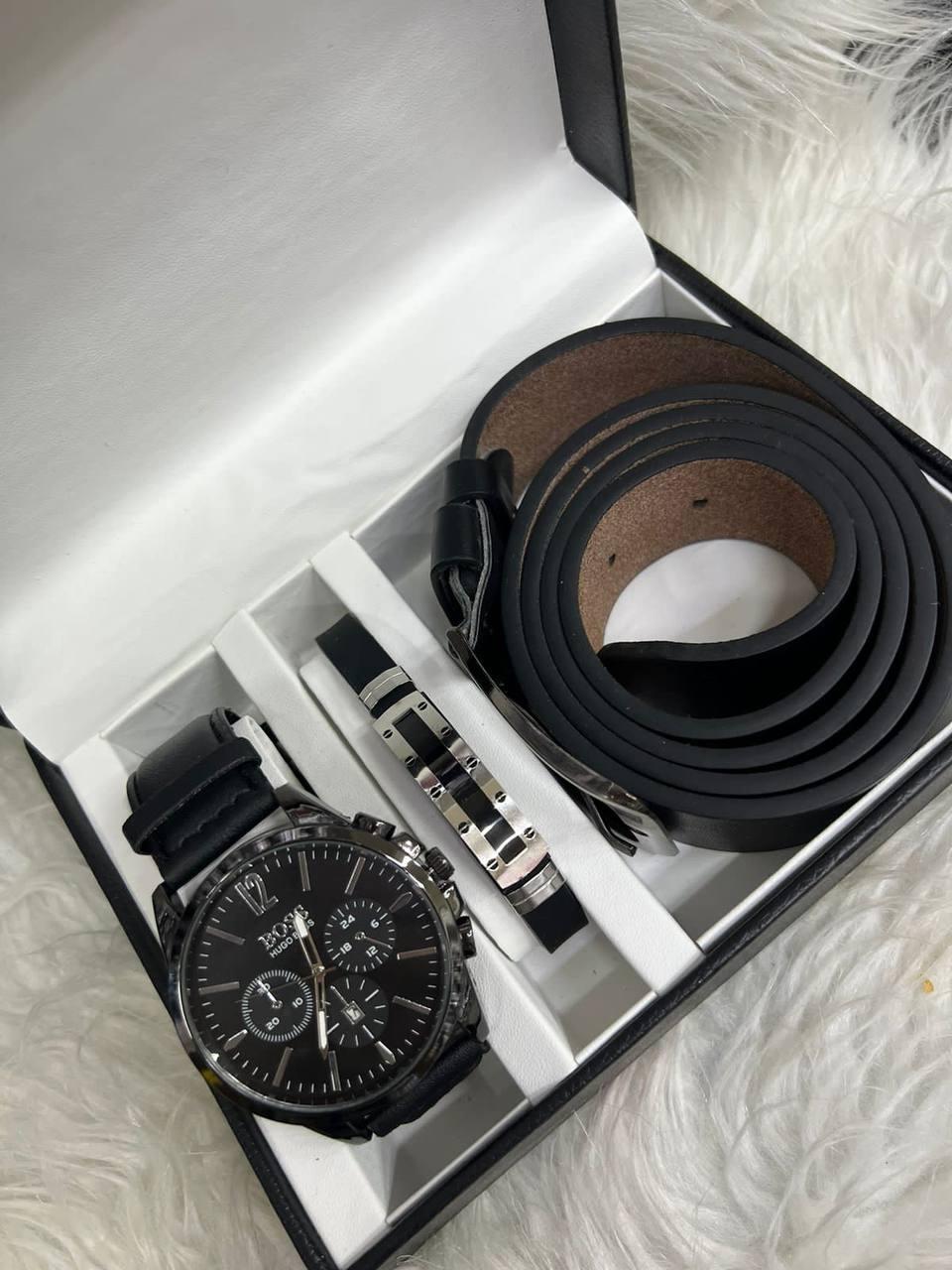 Мужской подарочный набор часы, браслет, кошелек - фото 7 - id-p146005319