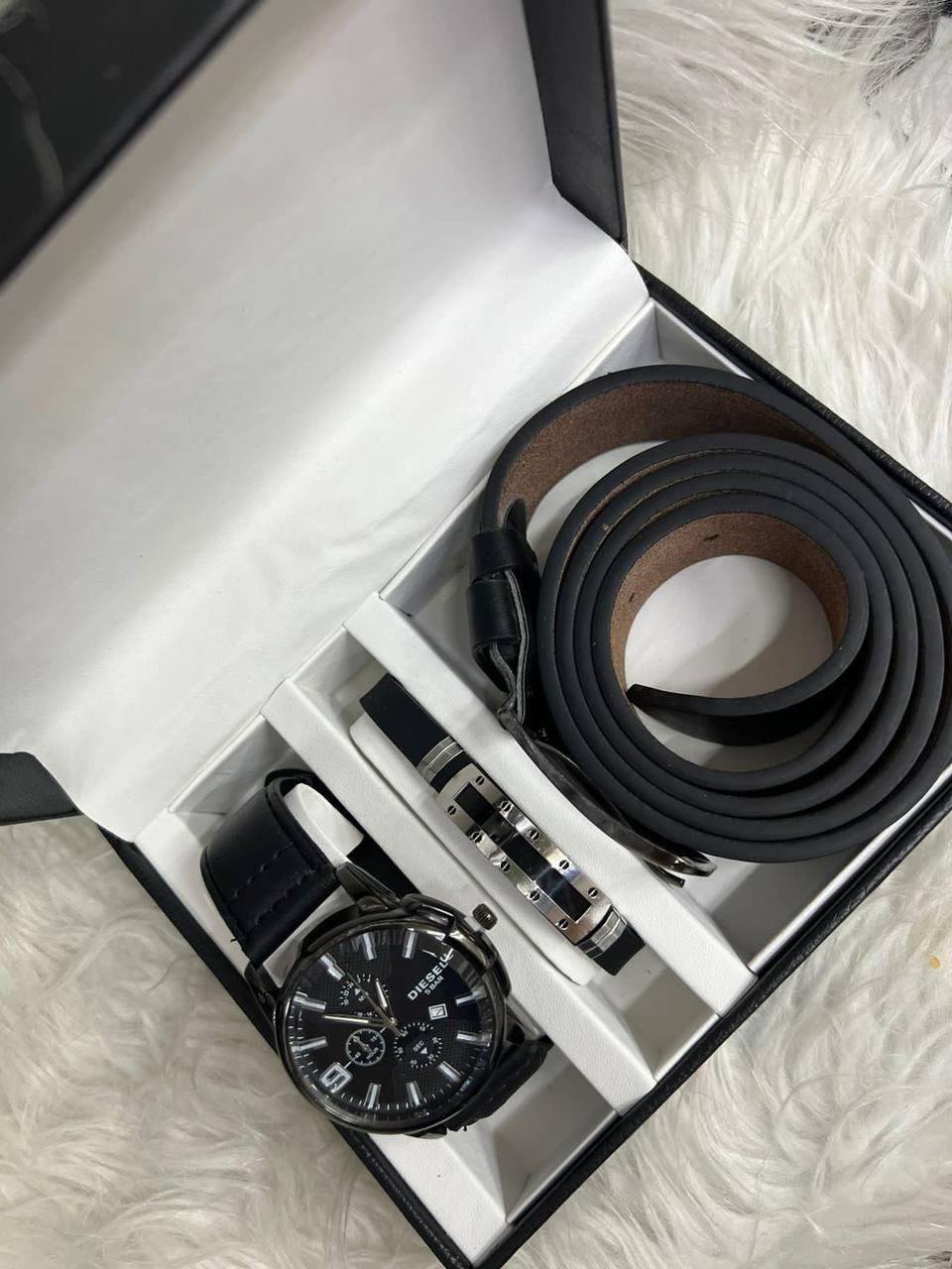 Мужской подарочный набор часы, браслет, кошелек - фото 9 - id-p146005319