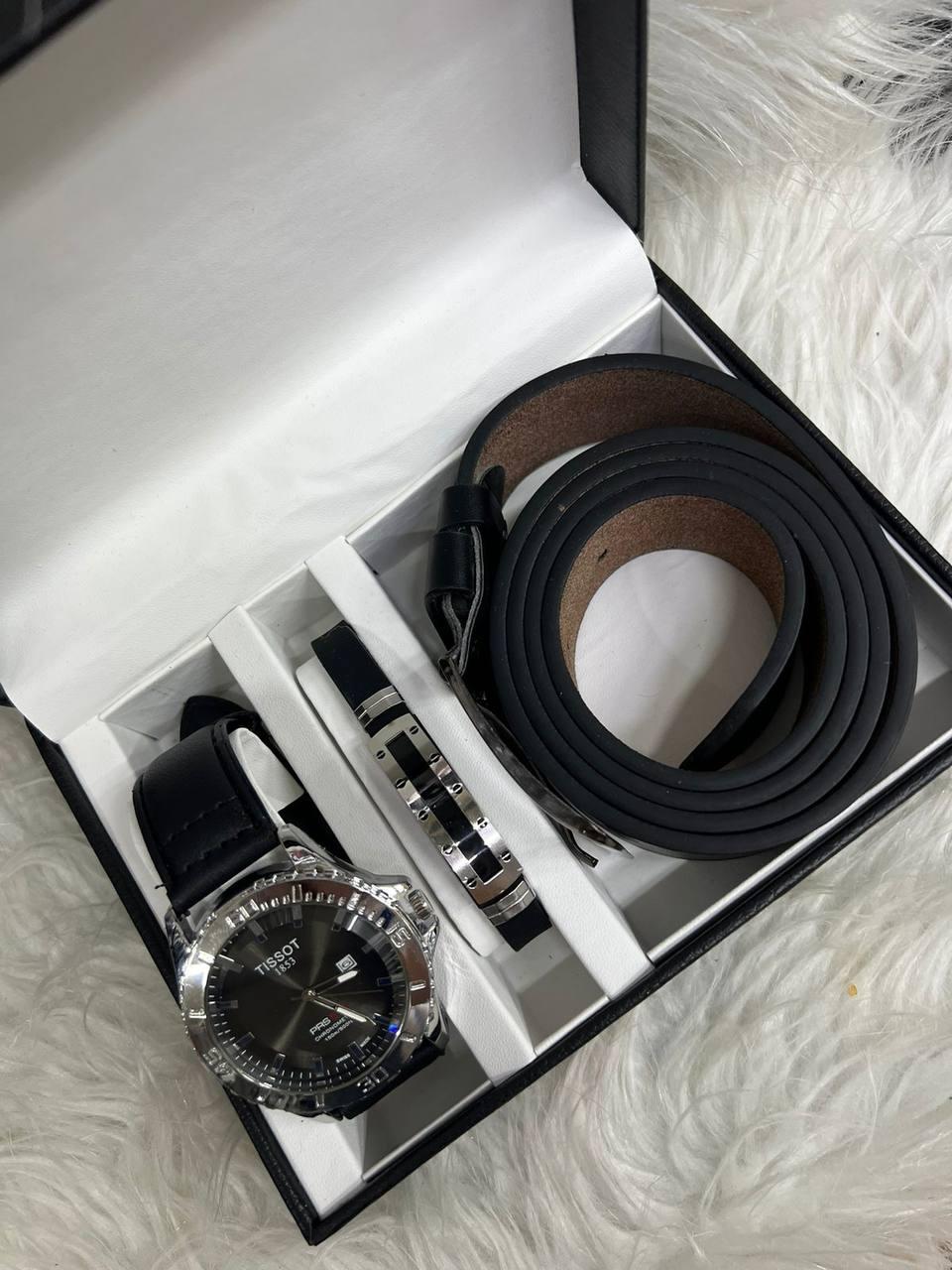 Мужской подарочный набор часы, браслет, кошелек - фото 5 - id-p146005319