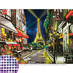 Алмазная мозаика с частичным заполнением «Париж», 30 х 40 см, холст, ёмкость. Набор для творчества