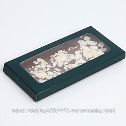 Коробка для шоколада «Дамаск», с окном, 17,3 × 8,8 × 1,5 см