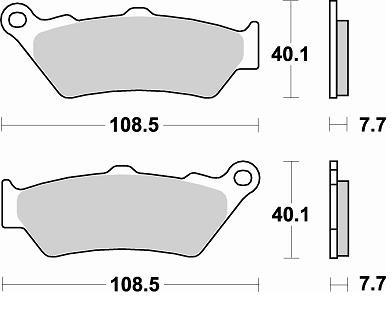 Колодки тормозные 780SM1 Braking (Италия)