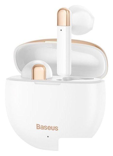 Наушники Baseus Encok W2 (белый/золотистый)