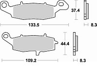 Колодки тормозные 782CM55 Braking (Италия)