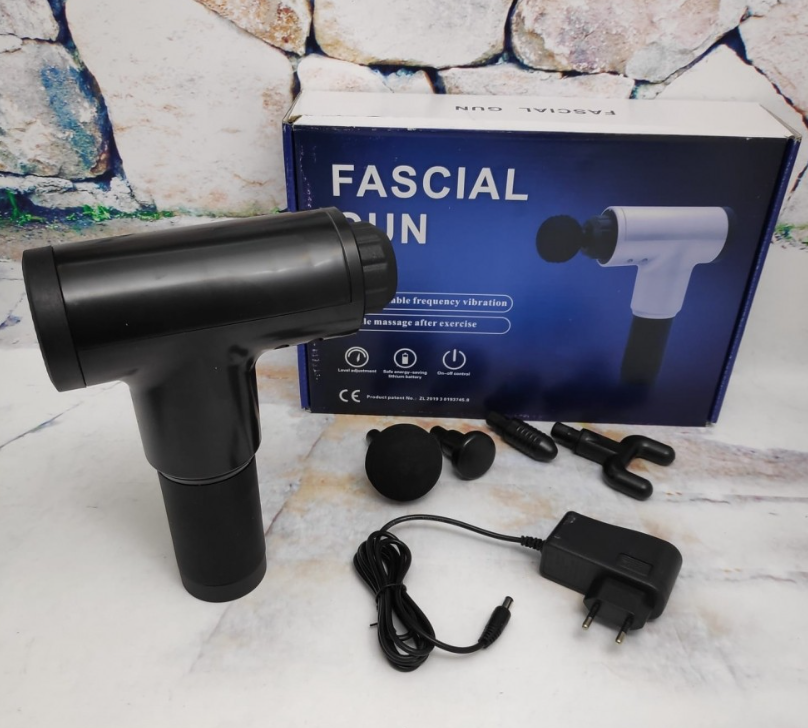 Массажер мышечный (массажный ударный пистолет) Fascial Gun - фото 6 - id-p149812199