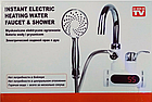 Электрический водяной душ с краном, Проточный водонагреватель-душ Instant Electric Heating Water Fau, фото 3