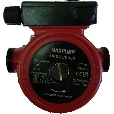 Циркуляционный насос MAXPUMP UPS 25/8-180 - фото 1 - id-p180210051