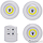 Набор портативных светодиодных светильников с пультом ДУ (3 шт.), фото 6