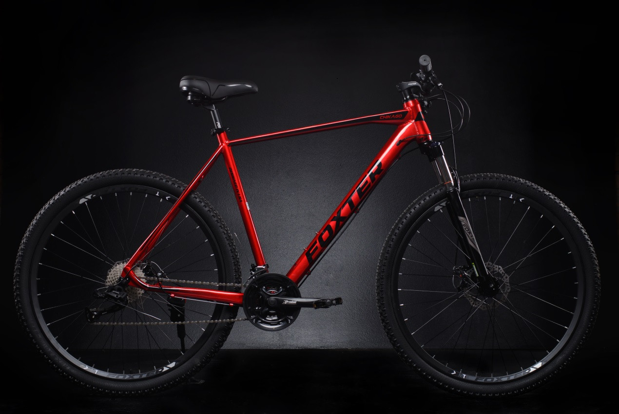 Велосипед Foxter ChicaGO 29'' 10x 42Т(красный глянец)