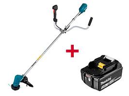 Триммер аккум. MAKITA DUR 190 UZX3 + АКЦИЯ (1 аккумулятор) (18.0 В, 1 акк. 3.0 А/ч , с головкой, плавный пуск,