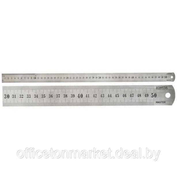 Линейка металлическая измерительная "Startul Master", 50 см, серебристый - фото 1 - id-p137120312
