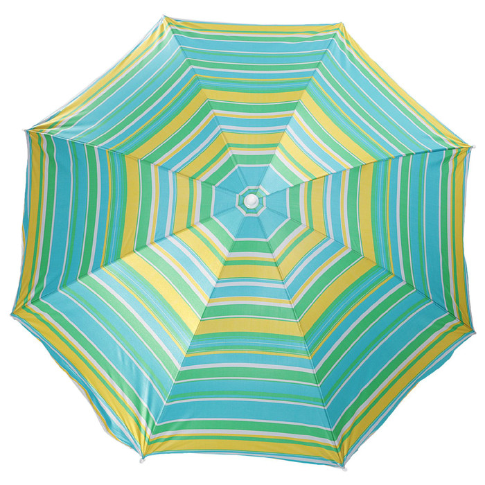 Зонт пляжный «Модерн» с серебряным покрытием, d=150 cм, h=170 см, МИКС - фото 4 - id-p180240589