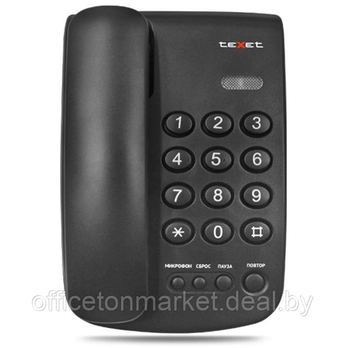 Проводной телефонный аппарат Texet TX-241, черный - фото 1 - id-p177947070