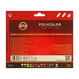 Карандаши 24 цвета Koh-I-Noor 3834 POLYCOLOR 3834, картонная упаковка, европодвес, фото 2