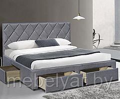 Кровать HALMAR BETINA серый 160/200