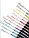 Контурные маркеры,  фломастеры 12 цветов с блестками, фото 4