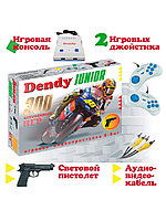 Игровая приставка Dendy Junior 300 игр + световой пистолет, фото 1