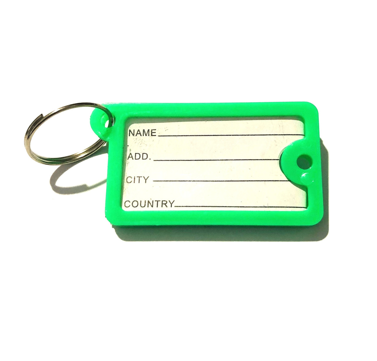 Брелок двухсторонний для ключей с кольцом (цвет - зеленый) - фото 1 - id-p180252067