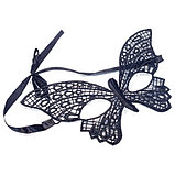 Черная маска-бабочка Kissexpo из кружева, фото 8