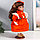 Кукла коллекционная керамика "Агата в ярко-оранжевом платье и банте, с рюшами" 30 см, фото 2