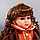 Кукла коллекционная керамика "Василиса в ярко-оранжевом платье, с рюшами, с сумочкой" 30 см   758616, фото 4