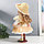 Кукла коллекционная керамика "Алиса в жёлтом платье с цветами, в соломенной шляпке" 30 см, фото 5