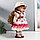 Кукла коллекционная керамика "Женечка в платье с цветами, в соломенной шляпке" 30 см, фото 2