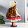 Кукла коллекционная керамика "Женечка в платье с цветами, в соломенной шляпке" 30 см, фото 5