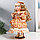 Кукла коллекционная керамика "Тося в кремовом платье с цветочками, с бантом в волосах" 30 см   75861, фото 3