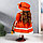 Кукла коллекционная керамика "Вера в ярко-оранжевом платье и шляпе с розами" 40 см, фото 5