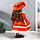 Кукла коллекционная керамика "Вера в ярко-оранжевом платье и шляпе с розами" 40 см, фото 6