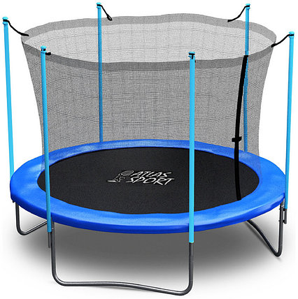 Батут FunFit 252 см (8ft) с внутренней сеткой и лестницей, фото 2