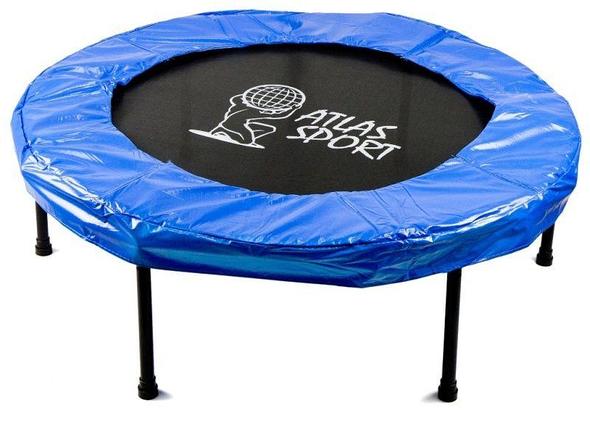 Батут круглый Atlas Sport 112 см на резинках с Т-ручкой, фото 2