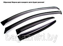 Ветровики клеящиеся Auto Plex Hyundai Santa Fe II 2006-2012