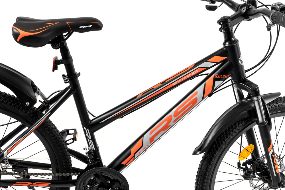 Горный велосипед RS Bandit 24" (черный/оранжевый) - фото 8 - id-p179637157