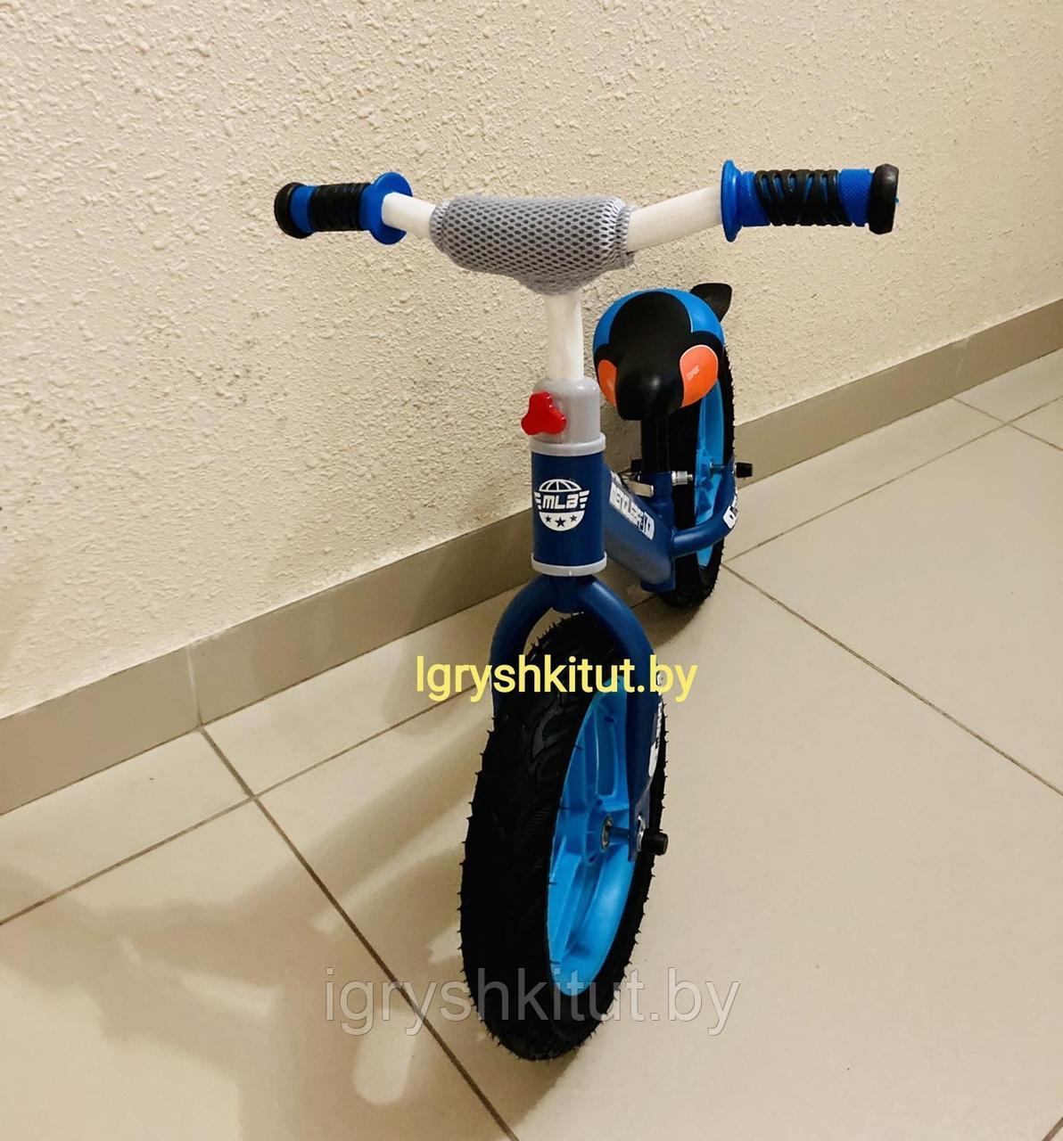 Детский беговел, колёса ПВХ с резиновым покрытием, хорошее качество, синий - фото 2 - id-p180263853