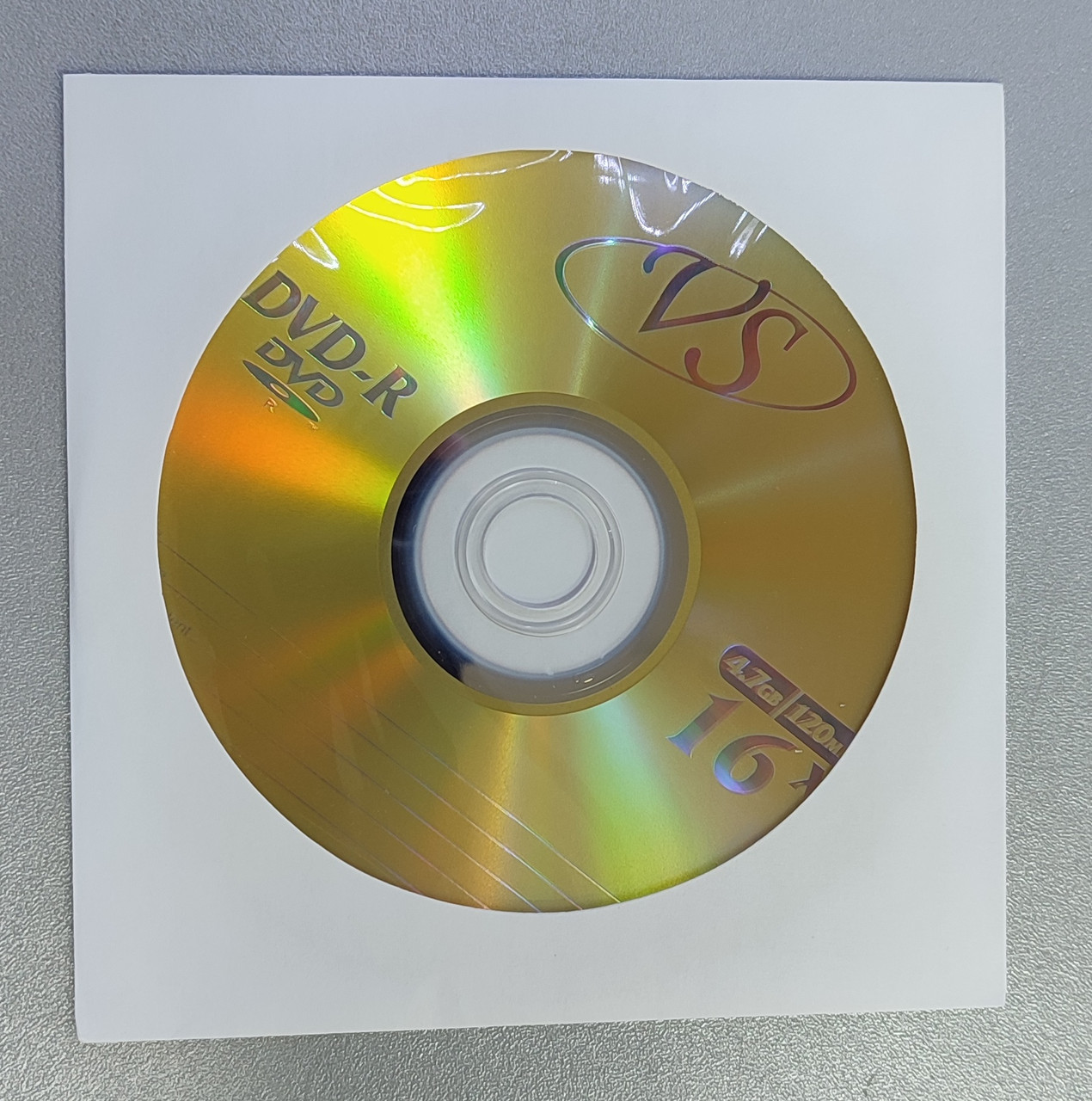 Диск VS DVD-R 16x в конверте - фото 1 - id-p180264205