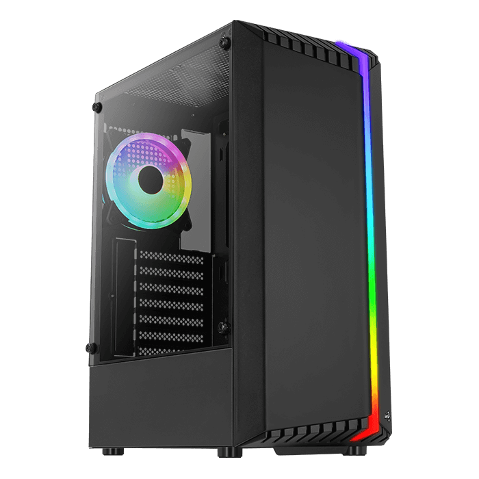 Корпус Aerocool Bionic Bionic-G-BK-v1 ,USB 3.0x2,USB 2.0x1 , VGA MAX 297mm ,CPU MAX 158 mm, up to 8x120mm